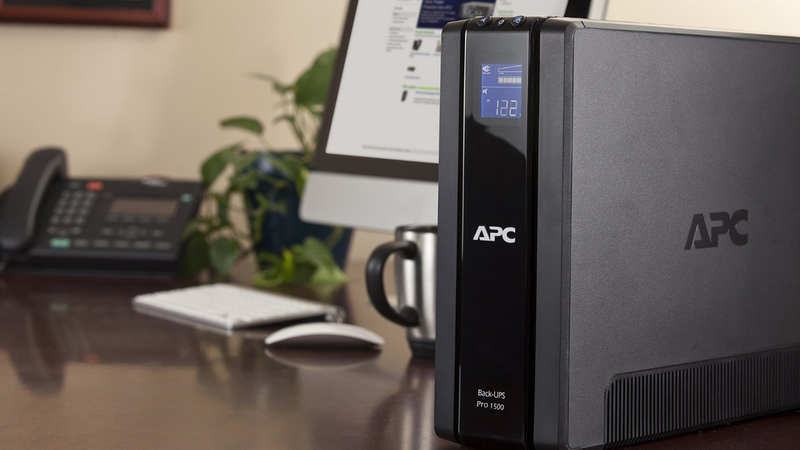 APC BR1500G, $121 | APC BE600M1, $45 | APC SurgeArrest 11-Outlet Surge Protector, $14